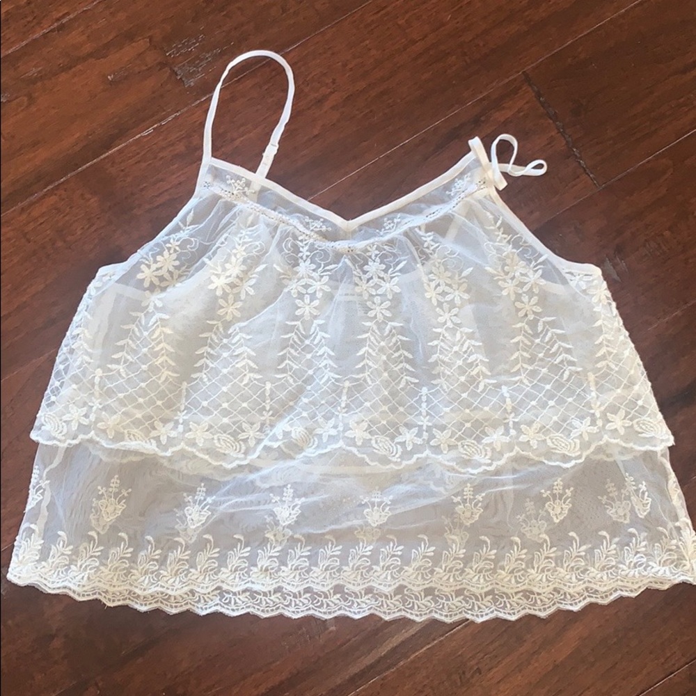 AMERICAN EAGLE COPPED LACE SHIRT